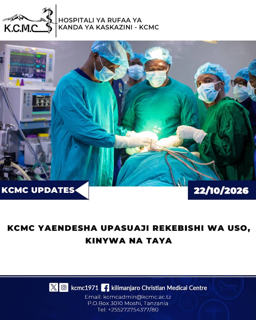 KCMC YAENDESHA UPASUAJI REKEBISHI WA USO, KINYWA NA TAYA