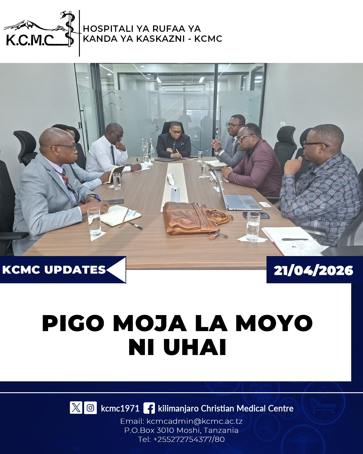 PIGO MOJA LA MOYO NI UHAI