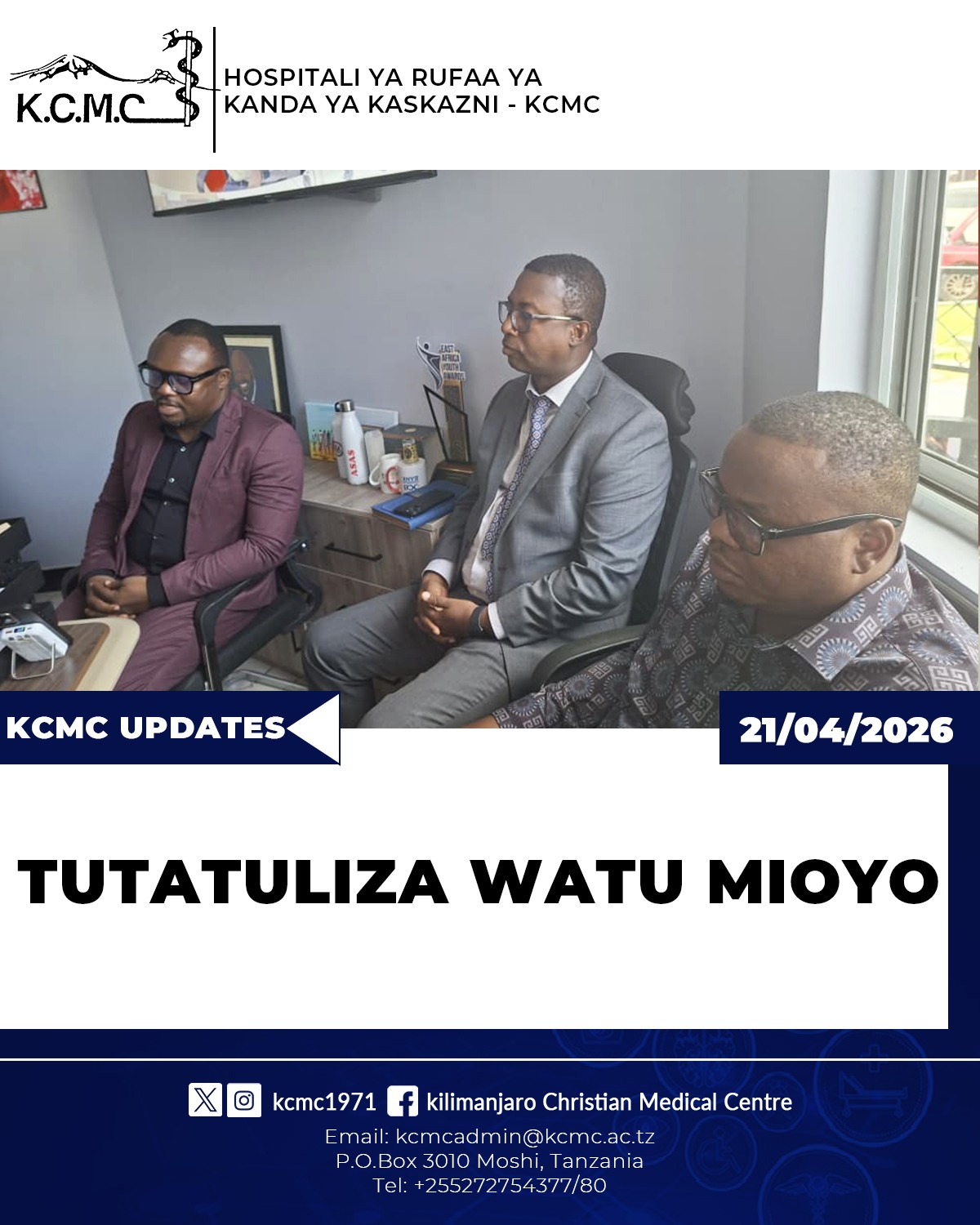 TUTATULIZA WATU MIOYO