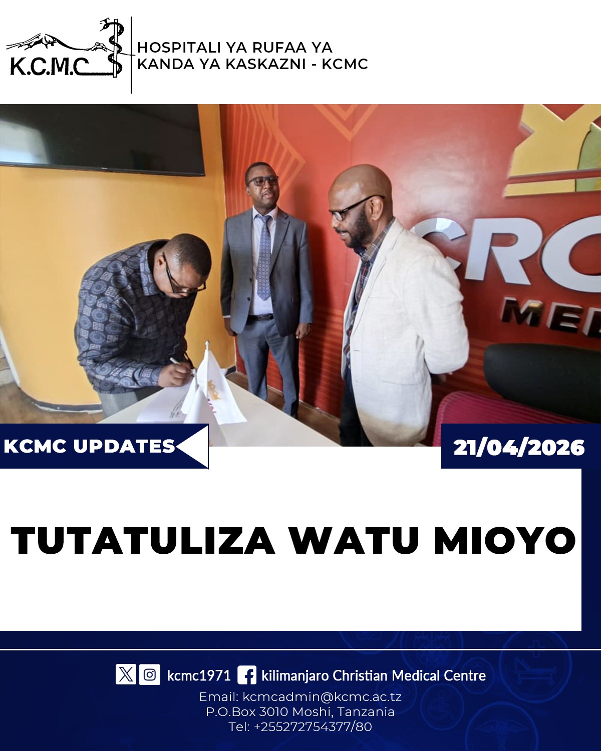 TUTATULIZA WATU MIOYO