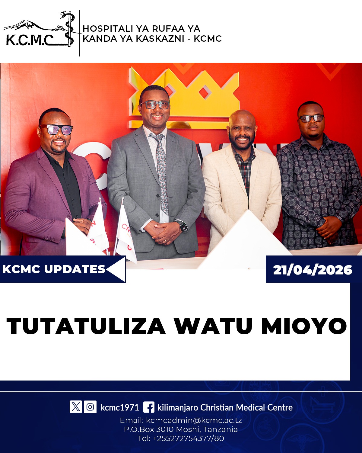 TUTATULIZA WATU MIOYO