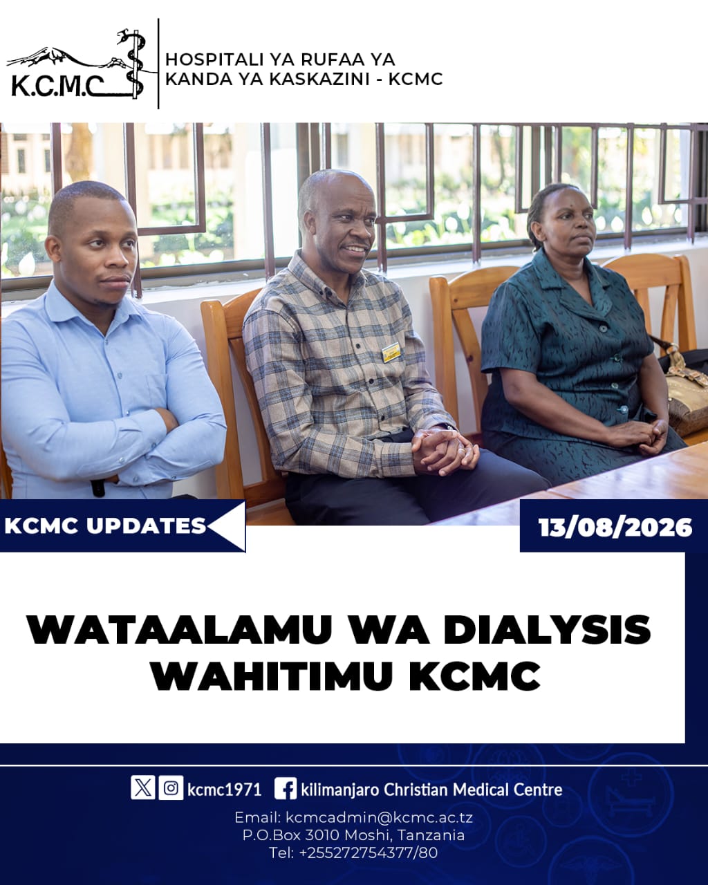 WATAALAMU WA DIALYSIS WAHITIMU KCMC