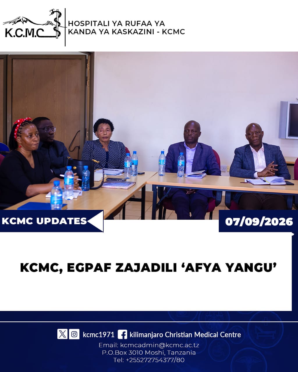 KCMC, EGPAF ZAJADILI AFYA YANGU