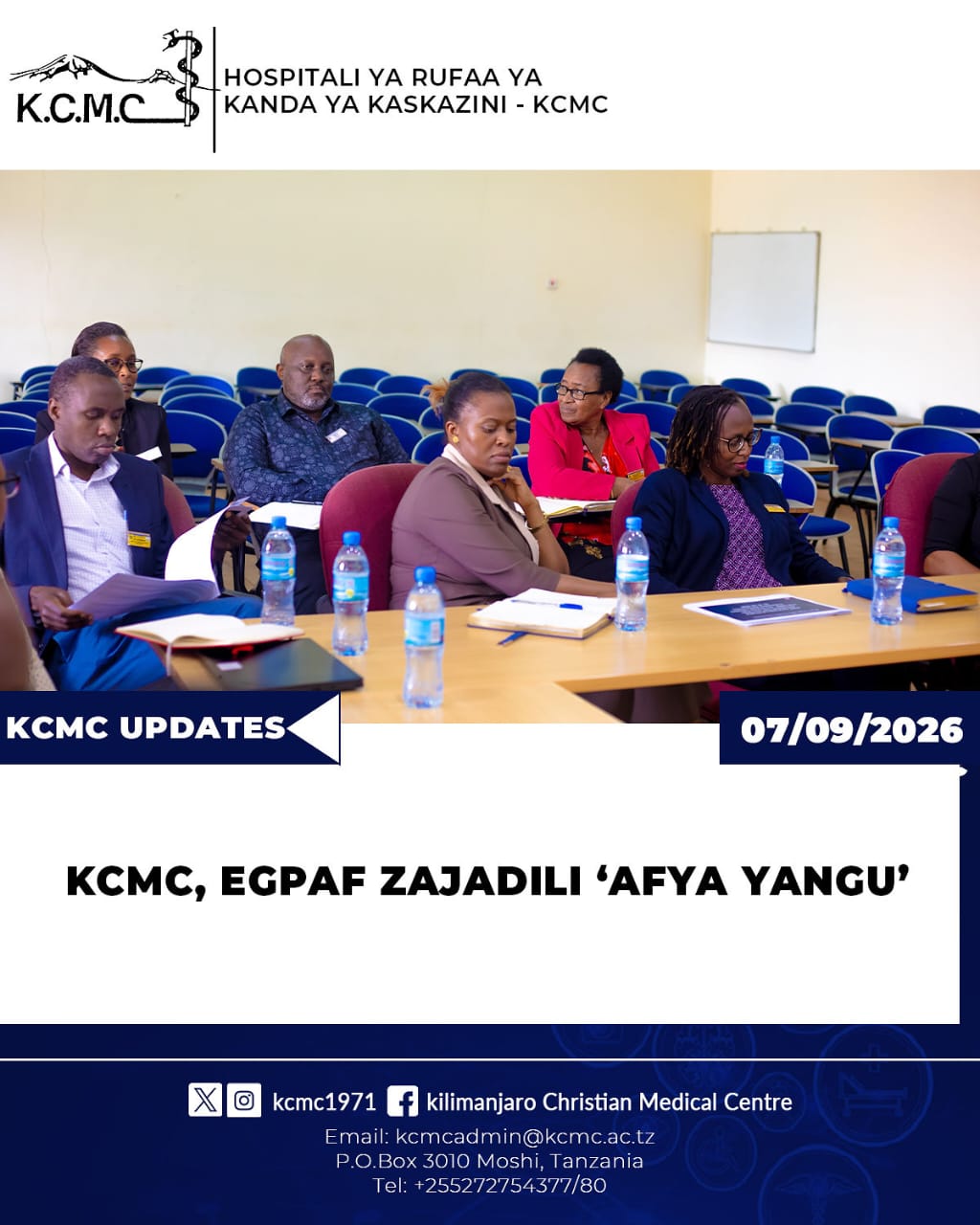 KCMC, EGPAF ZAJADILI AFYA YANGU